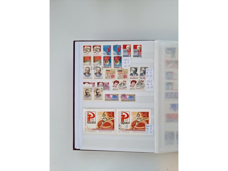 1858/1995, mint never hinged/unused and used collection, starting with Russia No. 2, from 1918 fairly advanced in the Michel 