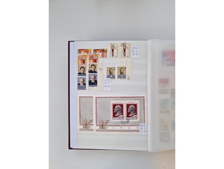 1858/1995, mint never hinged/unused and used collection, starting with Russia No. 2, from 1918 fairly advanced in the Michel 