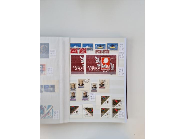 1858/1995, mint never hinged/unused and used collection, starting with Russia No. 2, from 1918 fairly advanced in the Michel 