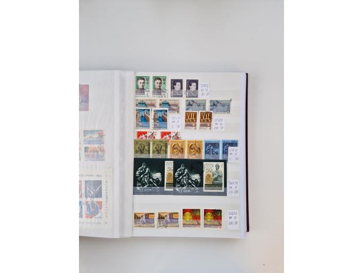 1858/1995, mint never hinged/unused and used collection, starting with Russia No. 2, from 1918 fairly advanced in the Michel 