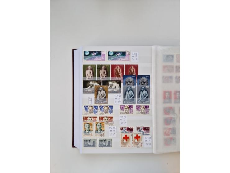 1858/1995, mint never hinged/unused and used collection, starting with Russia No. 2, from 1918 fairly advanced in the Michel 