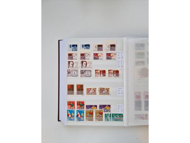 1858/1995, mint never hinged/unused and used collection, starting with Russia No. 2, from 1918 fairly advanced in the Michel 