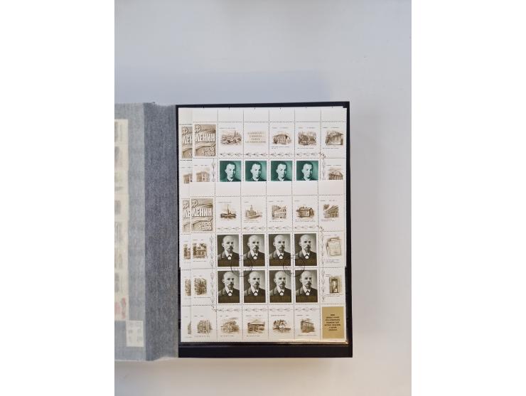 1858/1995, mint never hinged/unused and used collection, starting with Russia No. 2, from 1918 fairly advanced in the Michel 