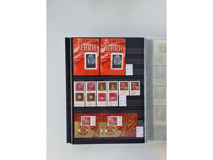 1858/1995, mint never hinged/unused and used collection, starting with Russia No. 2, from 1918 fairly advanced in the Michel 