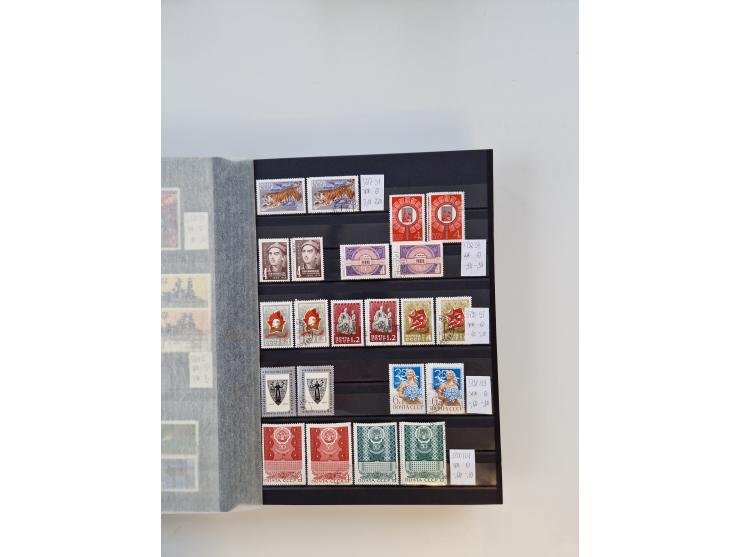 1858/1995, mint never hinged/unused and used collection, starting with Russia No. 2, from 1918 fairly advanced in the Michel 