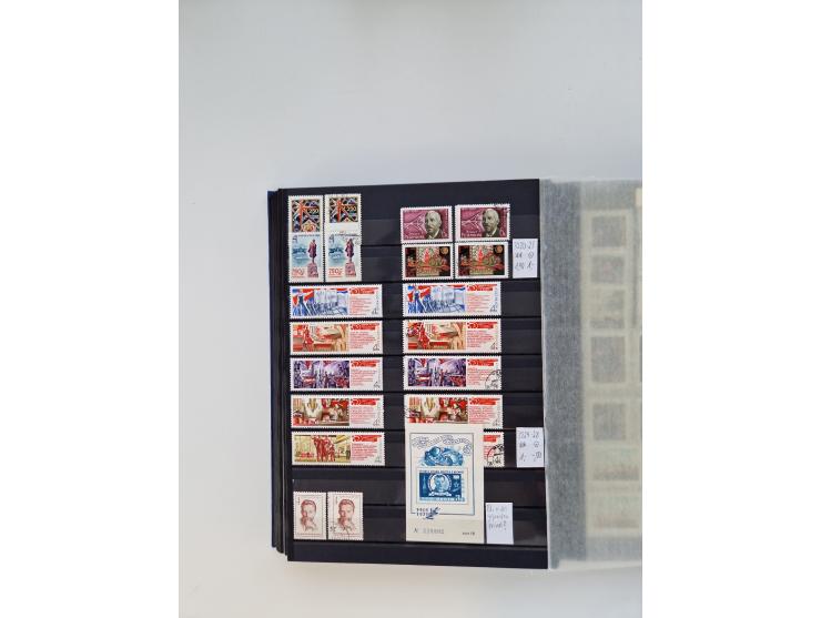 1858/1995, mint never hinged/unused and used collection, starting with Russia No. 2, from 1918 fairly advanced in the Michel 