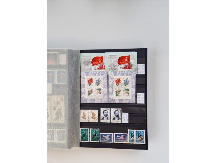 1858/1995, mint never hinged/unused and used collection, starting with Russia No. 2, from 1918 fairly advanced in the Michel 