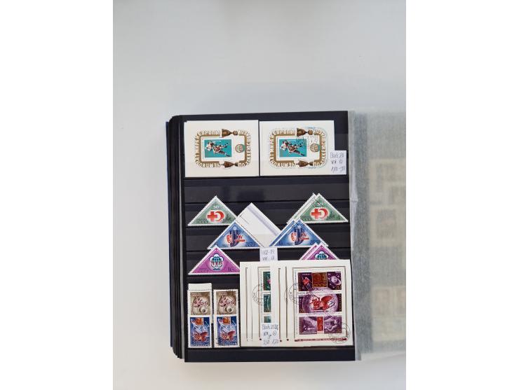 1858/1995, mint never hinged/unused and used collection, starting with Russia No. 2, from 1918 fairly advanced in the Michel 