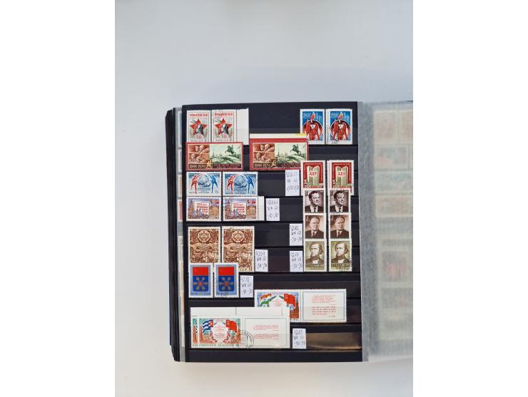 1858/1995, mint never hinged/unused and used collection, starting with Russia No. 2, from 1918 fairly advanced in the Michel 