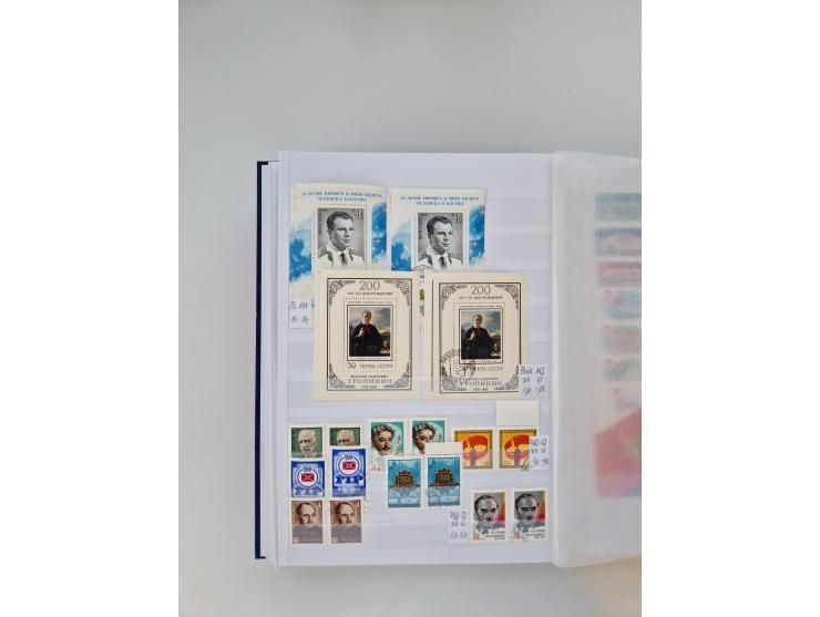 1858/1995, mint never hinged/unused and used collection, starting with Russia No. 2, from 1918 fairly advanced in the Michel 