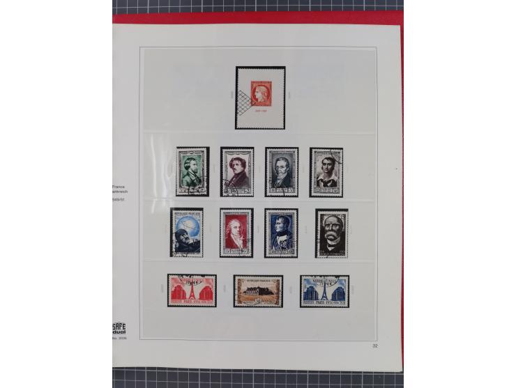 1939/2008, mint never hinged/unused and used collection, including a noticebale part of postally valid facial values with som