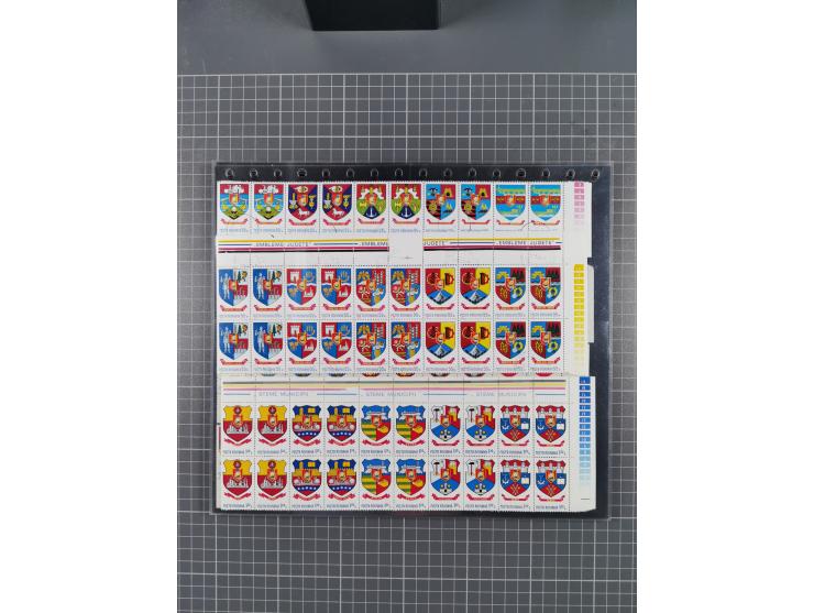 1872/1980 (ca.), mint never hinged/unused and used collection, including officials and postage dues, together with some souve