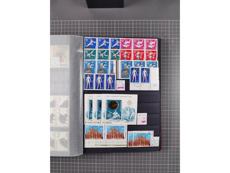 1872/1980 (ca.), mint never hinged/unused and used collection, including officials and postage dues, together with some souve