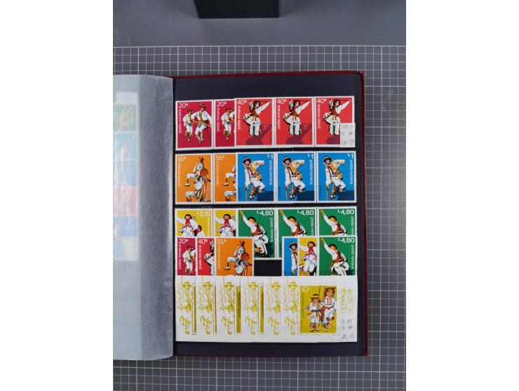 1872/1980 (ca.), mint never hinged/unused and used collection, including officials and postage dues, together with some souve