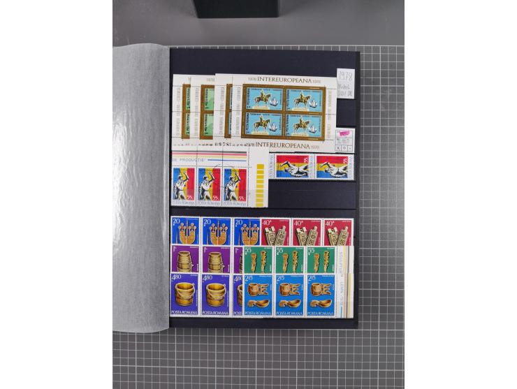 1872/1980 (ca.), mint never hinged/unused and used collection, including officials and postage dues, together with some souve