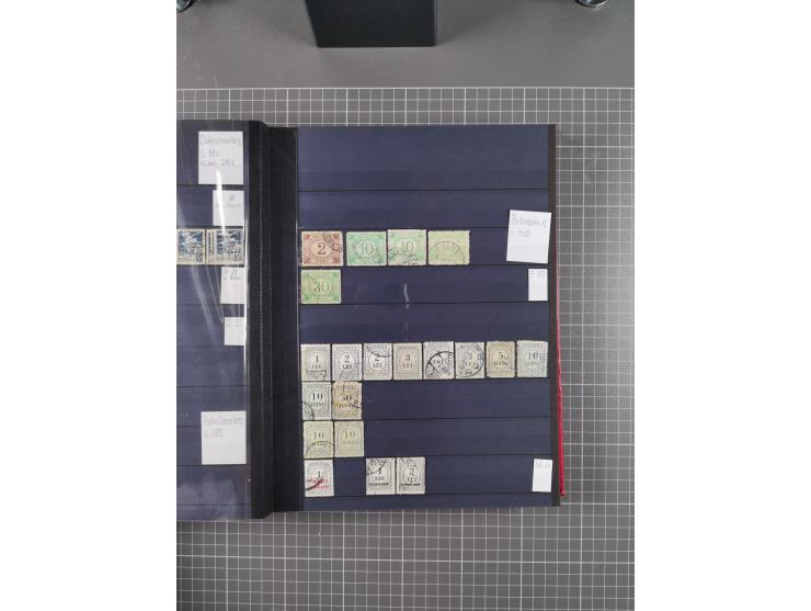 1872/1980 (ca.), mint never hinged/unused and used collection, including officials and postage dues, together with some souve