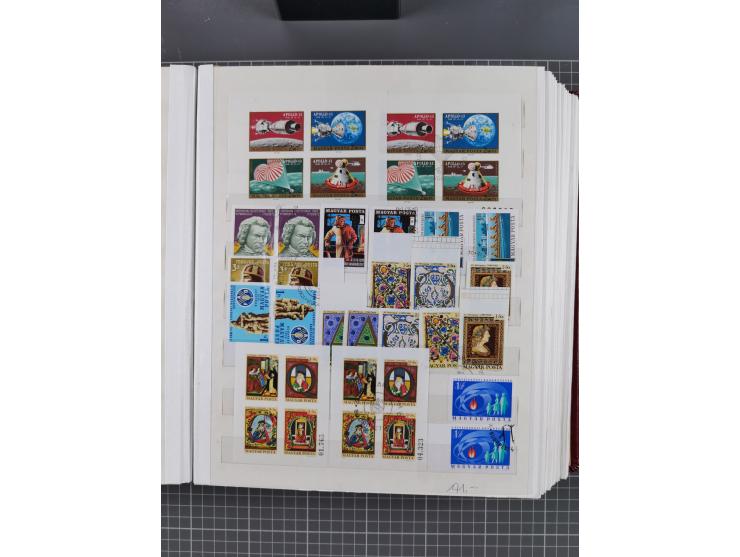 1960/76, mint never hinged/unused and used collection, two albums of imperforated issues, with most miniature and souvenir sh