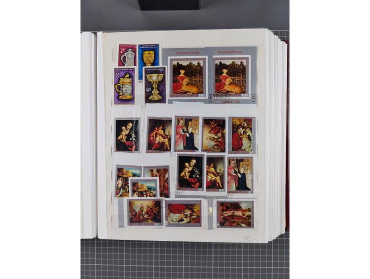 1960/76, mint never hinged/unused and used collection, two albums of imperforated issues, with most miniature and souvenir sh