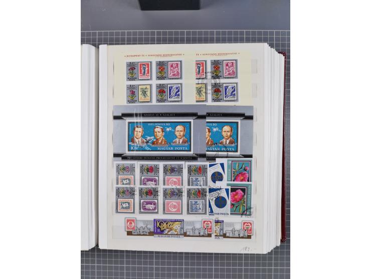 1960/76, mint never hinged/unused and used collection, two albums of imperforated issues, with most miniature and souvenir sh