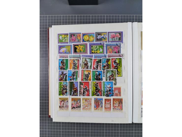 1960/76, mint never hinged/unused and used collection, two albums of imperforated issues, with most miniature and souvenir sh