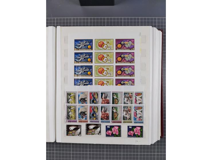 1960/76, mint never hinged/unused and used collection, two albums of imperforated issues, with most miniature and souvenir sh