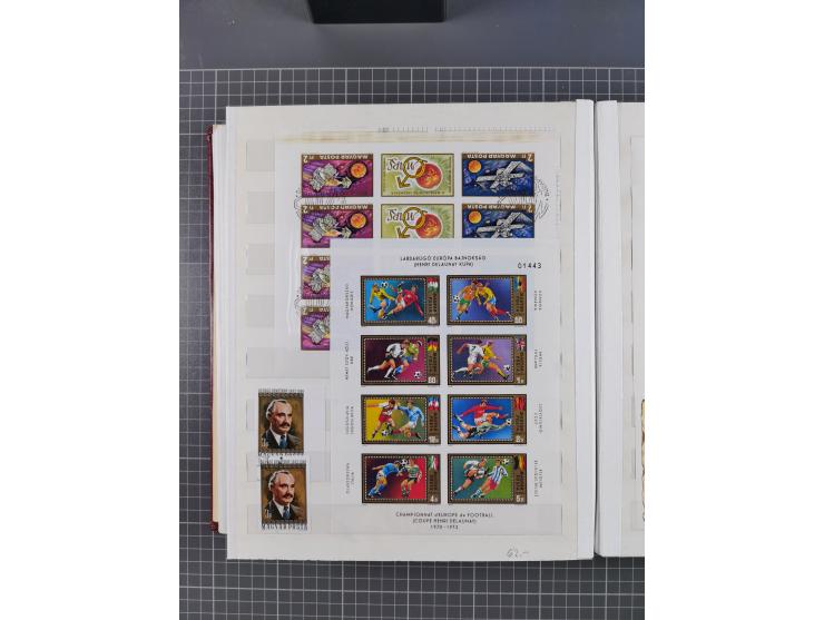 1960/76, mint never hinged/unused and used collection, two albums of imperforated issues, with most miniature and souvenir sh