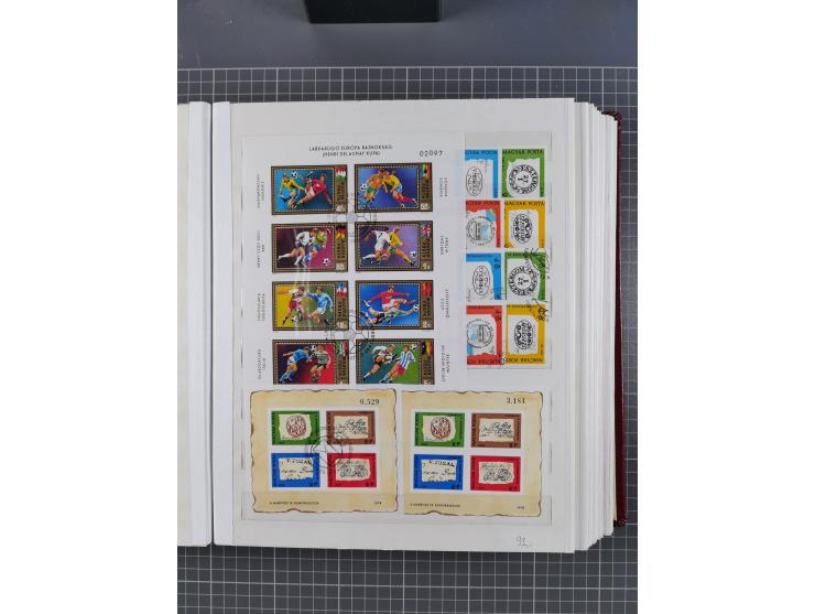 1960/76, mint never hinged/unused and used collection, two albums of imperforated issues, with most miniature and souvenir sh