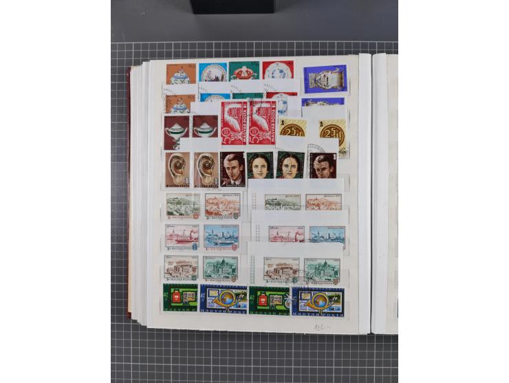 1960/76, mint never hinged/unused and used collection, two albums of imperforated issues, with most miniature and souvenir sh