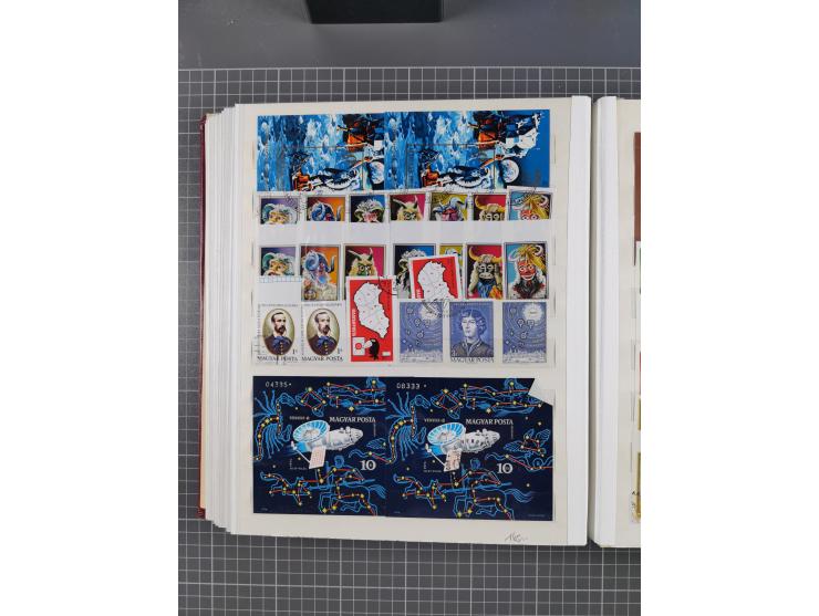 1960/76, mint never hinged/unused and used collection, two albums of imperforated issues, with most miniature and souvenir sh