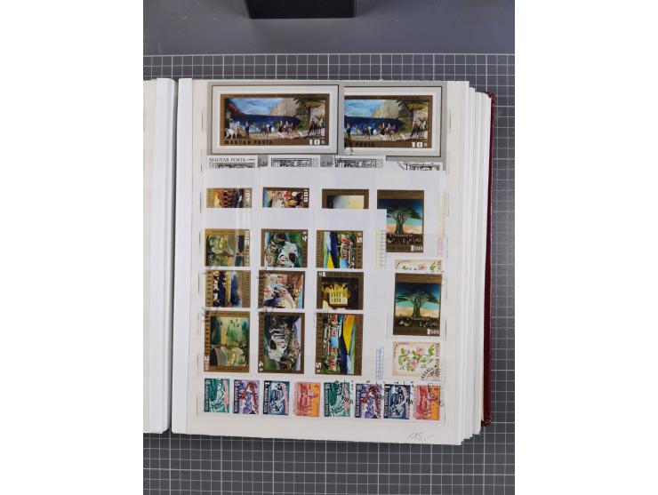 1960/76, mint never hinged/unused and used collection, two albums of imperforated issues, with most miniature and souvenir sh