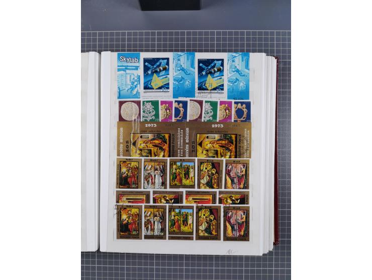 1960/76, mint never hinged/unused and used collection, two albums of imperforated issues, with most miniature and souvenir sh