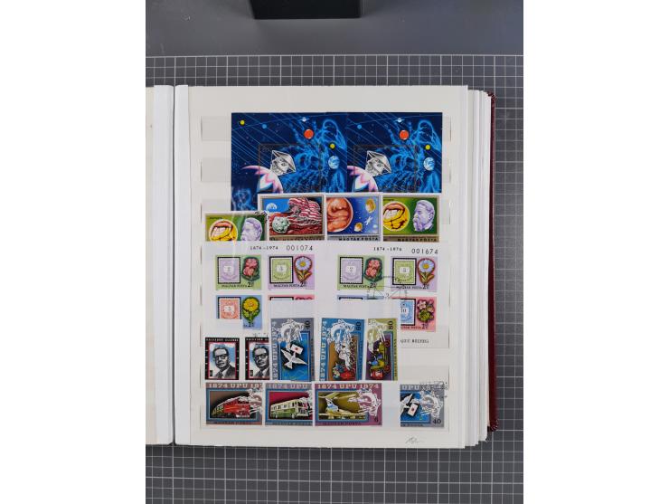 1960/76, mint never hinged/unused and used collection, two albums of imperforated issues, with most miniature and souvenir sh