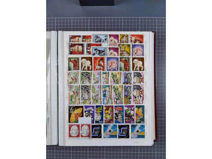 1960/76, mint never hinged/unused and used collection, two albums of imperforated issues, with most miniature and souvenir sh