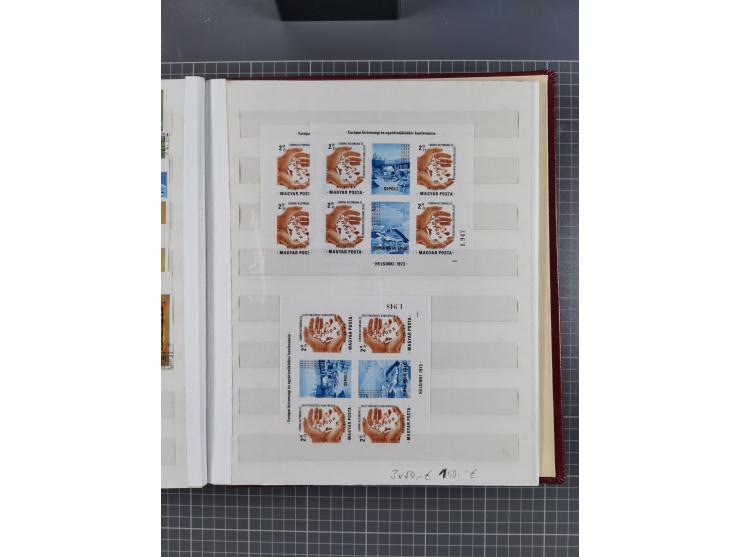 1960/76, mint never hinged/unused and used collection, two albums of imperforated issues, with most miniature and souvenir sh