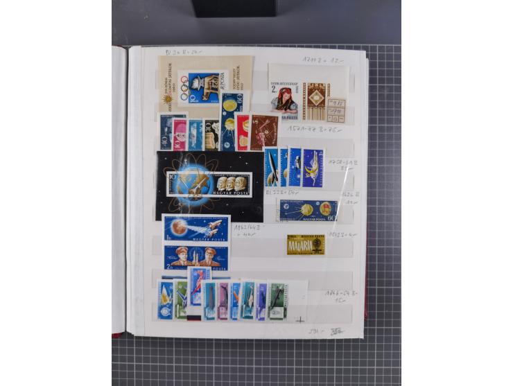 1960/76, mint never hinged/unused and used collection, two albums of imperforated issues, with most miniature and souvenir sh