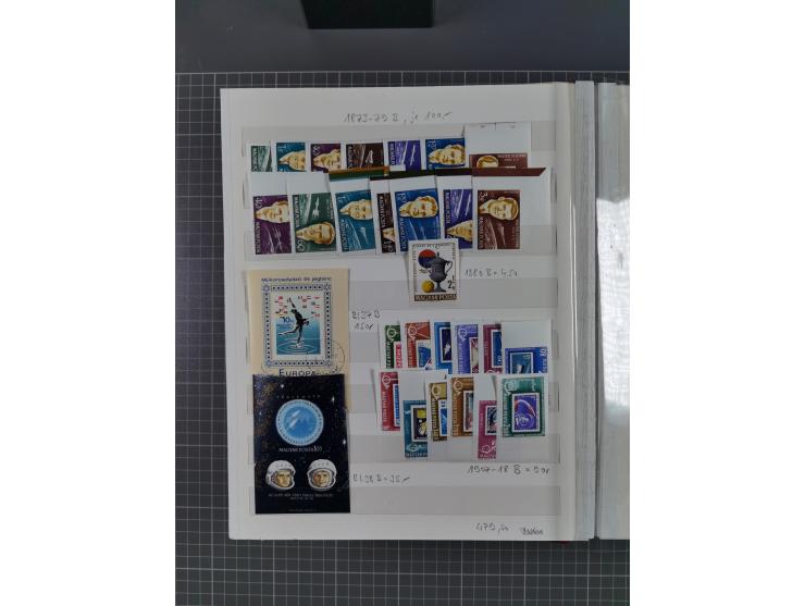 1960/76, mint never hinged/unused and used collection, two albums of imperforated issues, with most miniature and souvenir sh