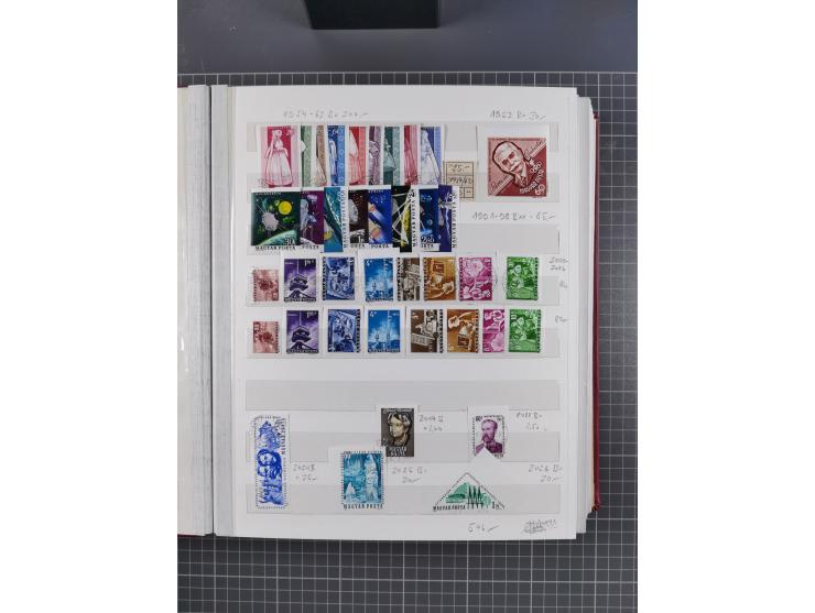 1960/76, mint never hinged/unused and used collection, two albums of imperforated issues, with most miniature and souvenir sh