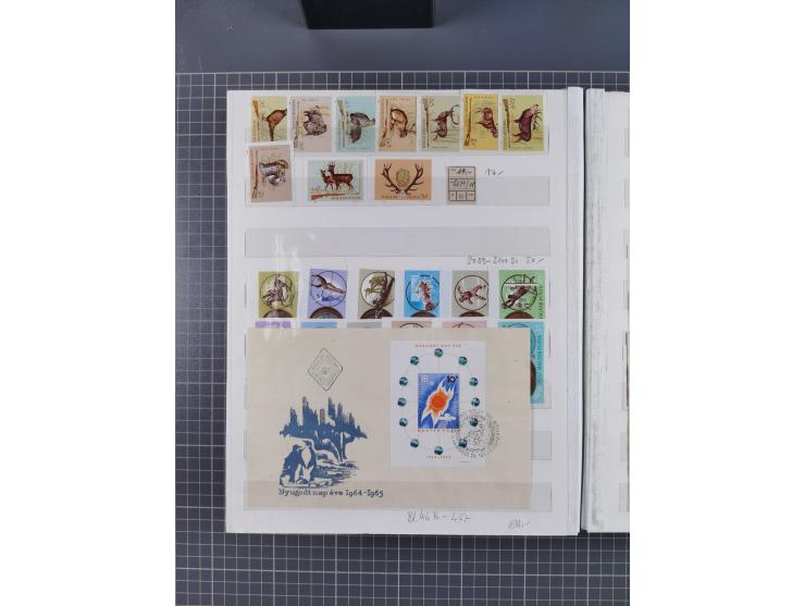 1960/76, mint never hinged/unused and used collection, two albums of imperforated issues, with most miniature and souvenir sh