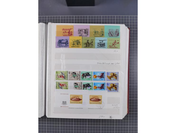 1960/76, mint never hinged/unused and used collection, two albums of imperforated issues, with most miniature and souvenir sh