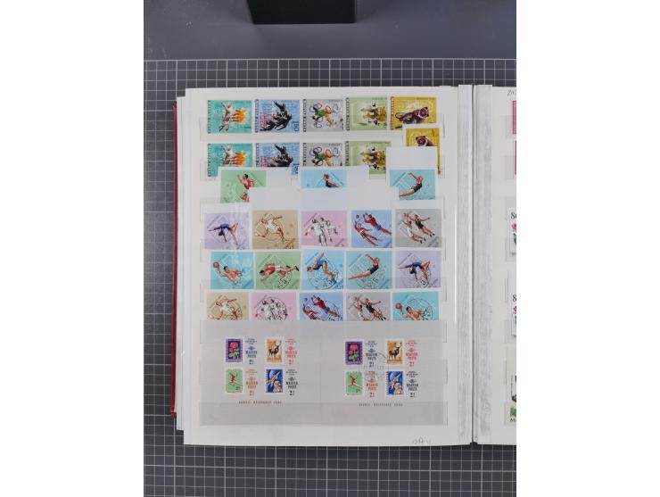 1960/76, mint never hinged/unused and used collection, two albums of imperforated issues, with most miniature and souvenir sh