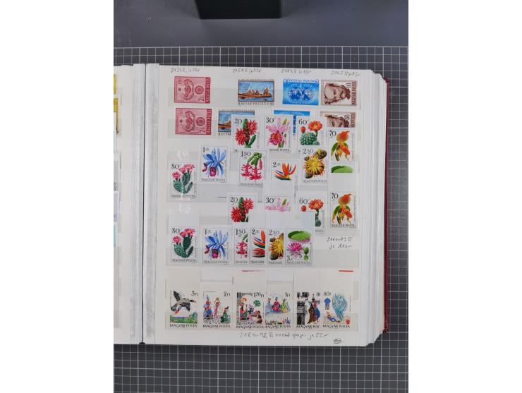 1960/76, mint never hinged/unused and used collection, two albums of imperforated issues, with most miniature and souvenir sh