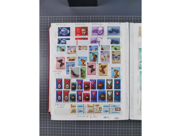 1960/76, mint never hinged/unused and used collection, two albums of imperforated issues, with most miniature and souvenir sh