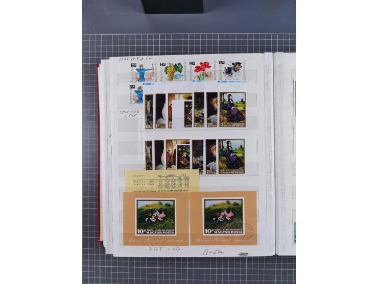 1960/76, mint never hinged/unused and used collection, two albums of imperforated issues, with most miniature and souvenir sh