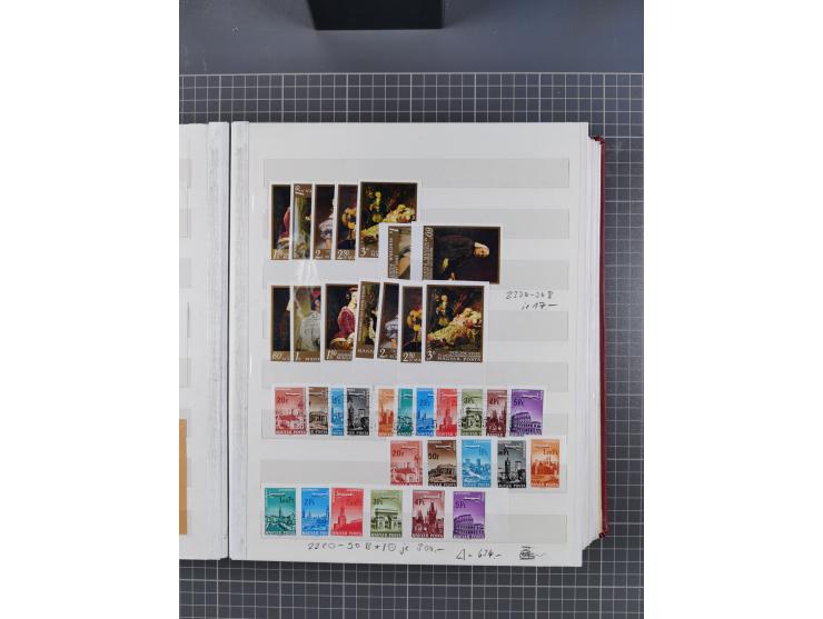 1960/76, mint never hinged/unused and used collection, two albums of imperforated issues, with most miniature and souvenir sh