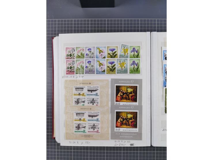 1960/76, mint never hinged/unused and used collection, two albums of imperforated issues, with most miniature and souvenir sh