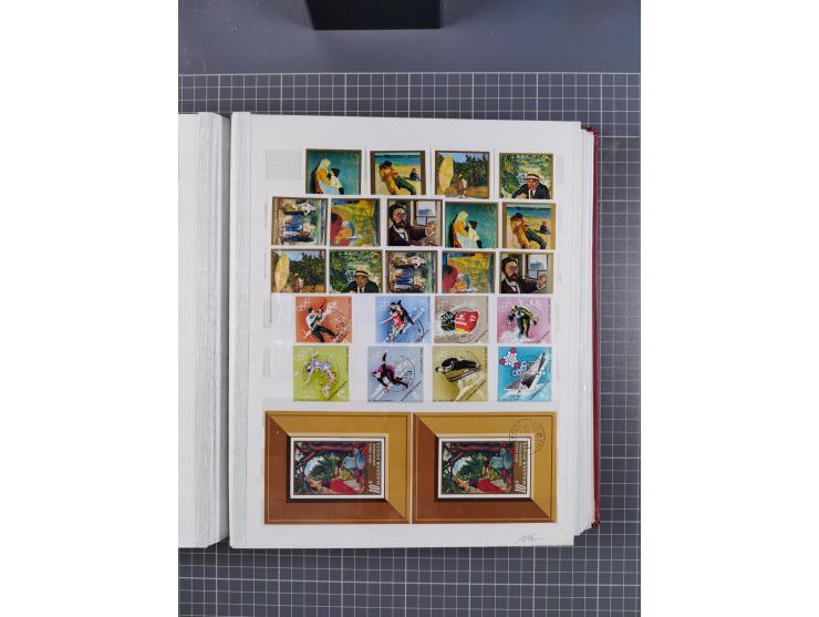 1960/76, mint never hinged/unused and used collection, two albums of imperforated issues, with most miniature and souvenir sh