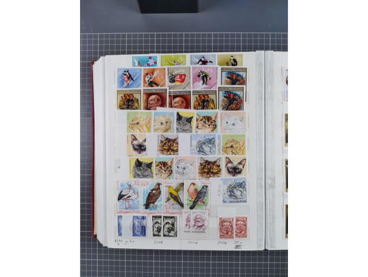 1960/76, mint never hinged/unused and used collection, two albums of imperforated issues, with most miniature and souvenir sh