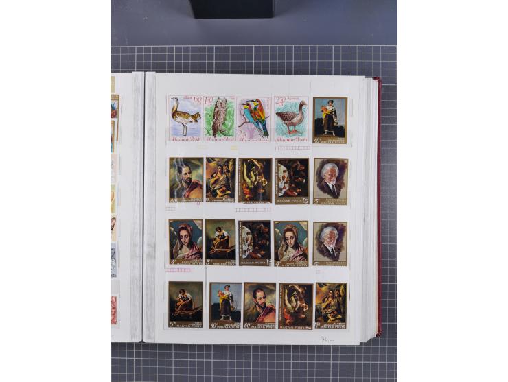 1960/76, mint never hinged/unused and used collection, two albums of imperforated issues, with most miniature and souvenir sh