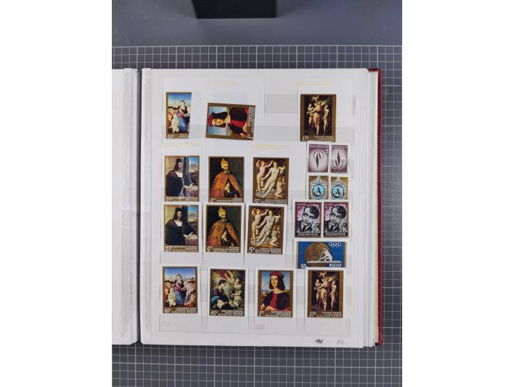 1960/76, mint never hinged/unused and used collection, two albums of imperforated issues, with most miniature and souvenir sh