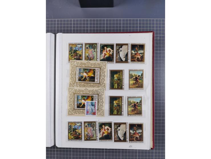 1960/76, mint never hinged/unused and used collection, two albums of imperforated issues, with most miniature and souvenir sh